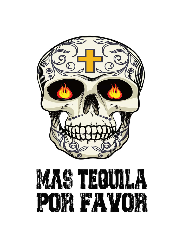 Skull Tequila Halloween
