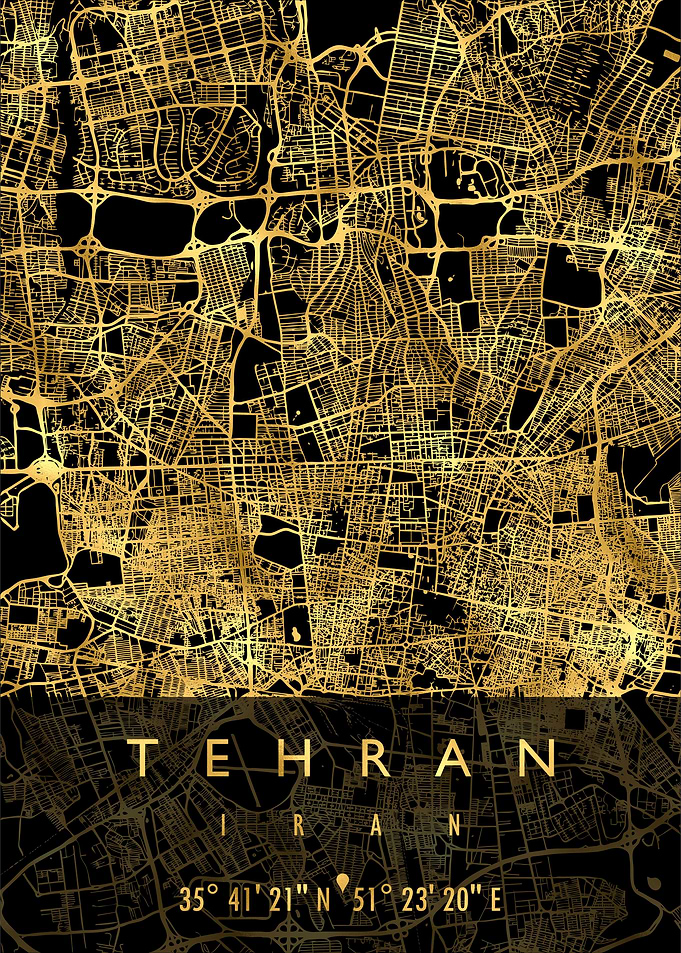TEHRAN MAP IRAN