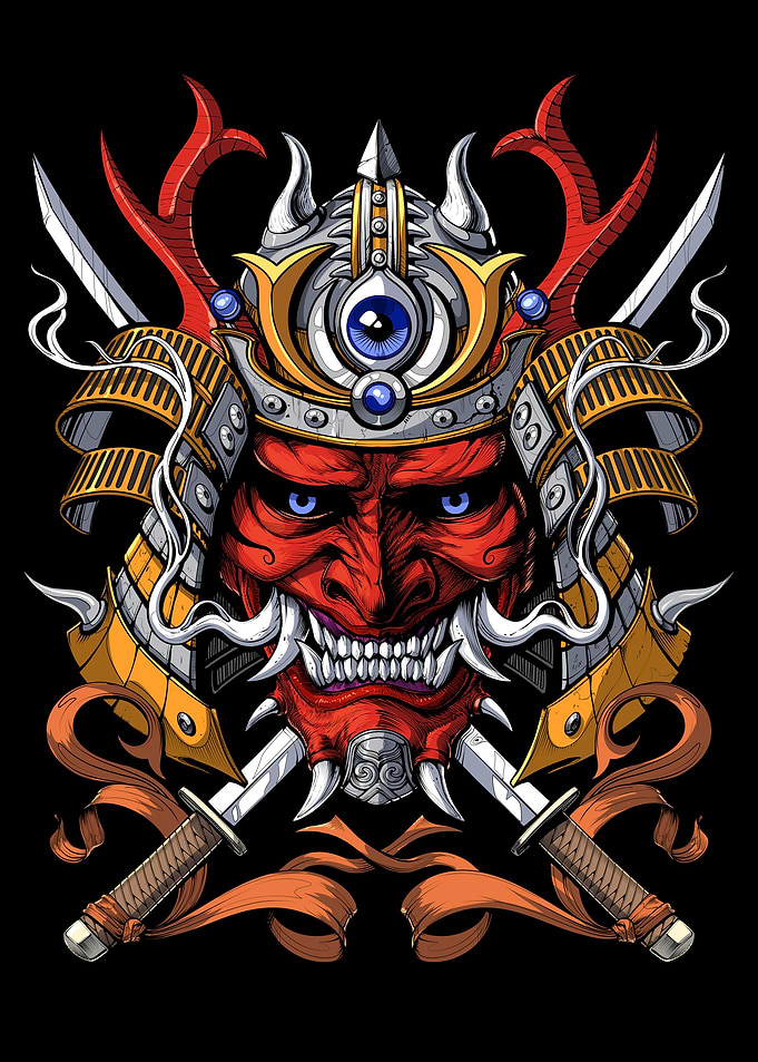 Samurai Demon Mask