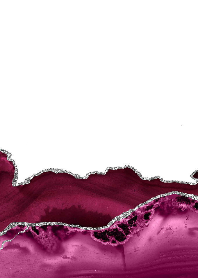 Burgundy Silver Agate 16