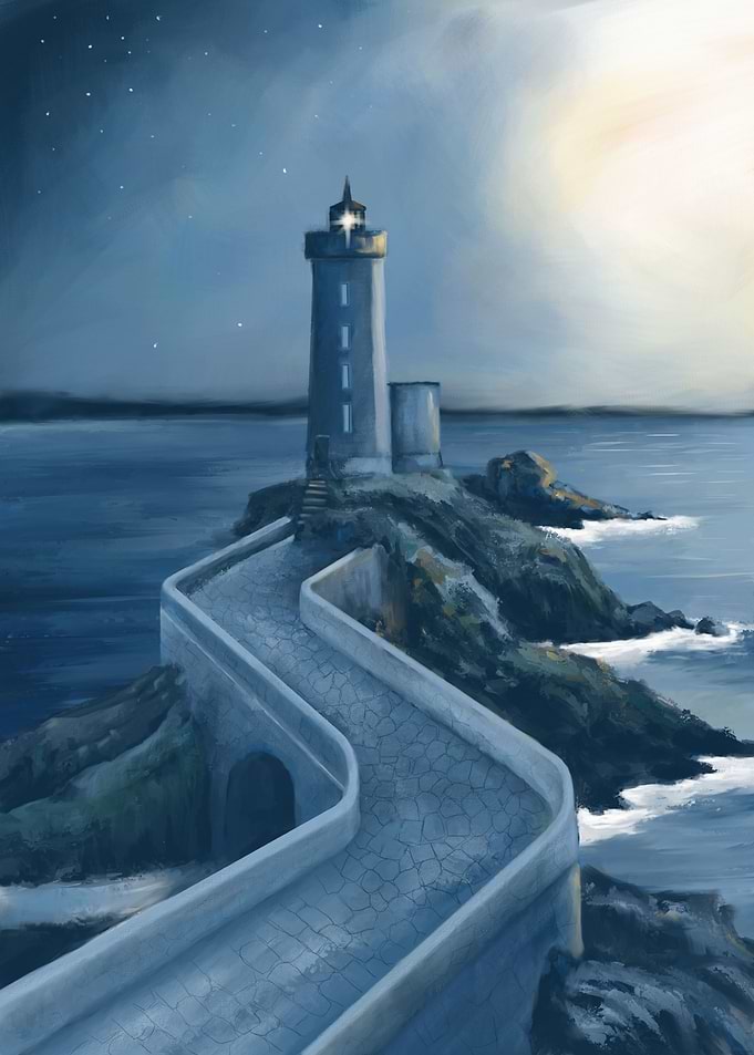The Blue Lighthouse