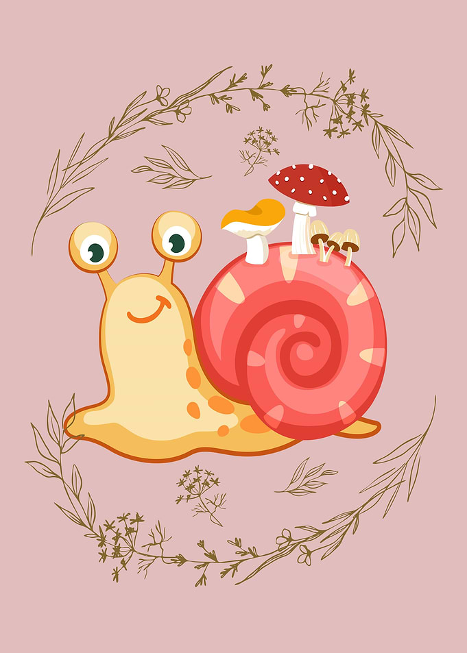 Cottagecore Snail Slug