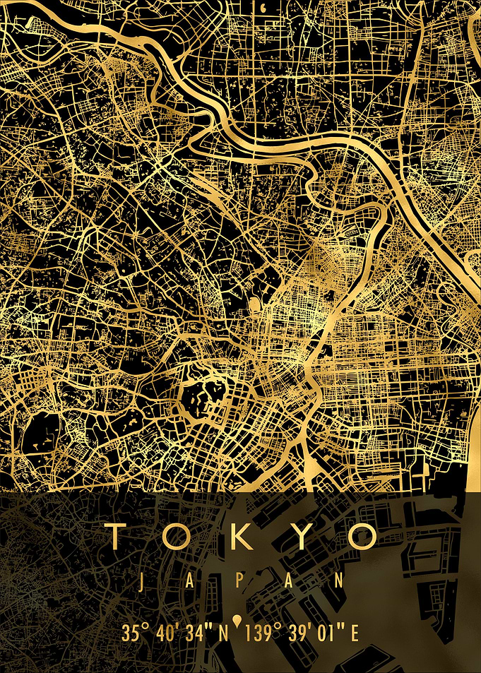 TOKYO MAP JAPAN