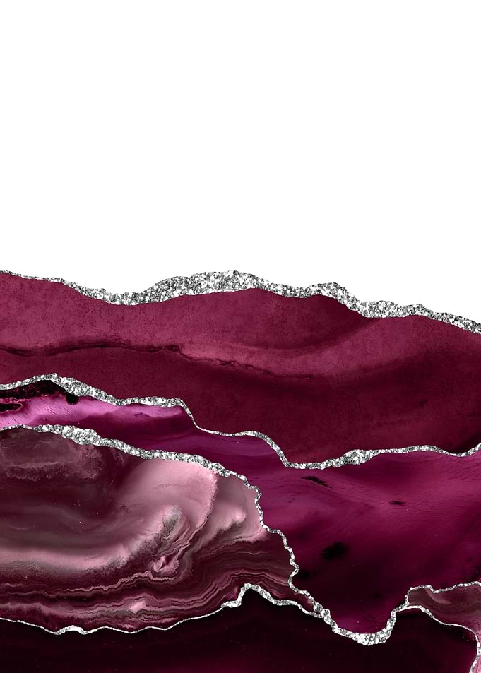 Burgundy Silver Agate 11