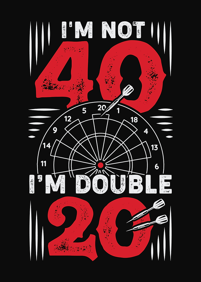 40 Birthday Darts Player