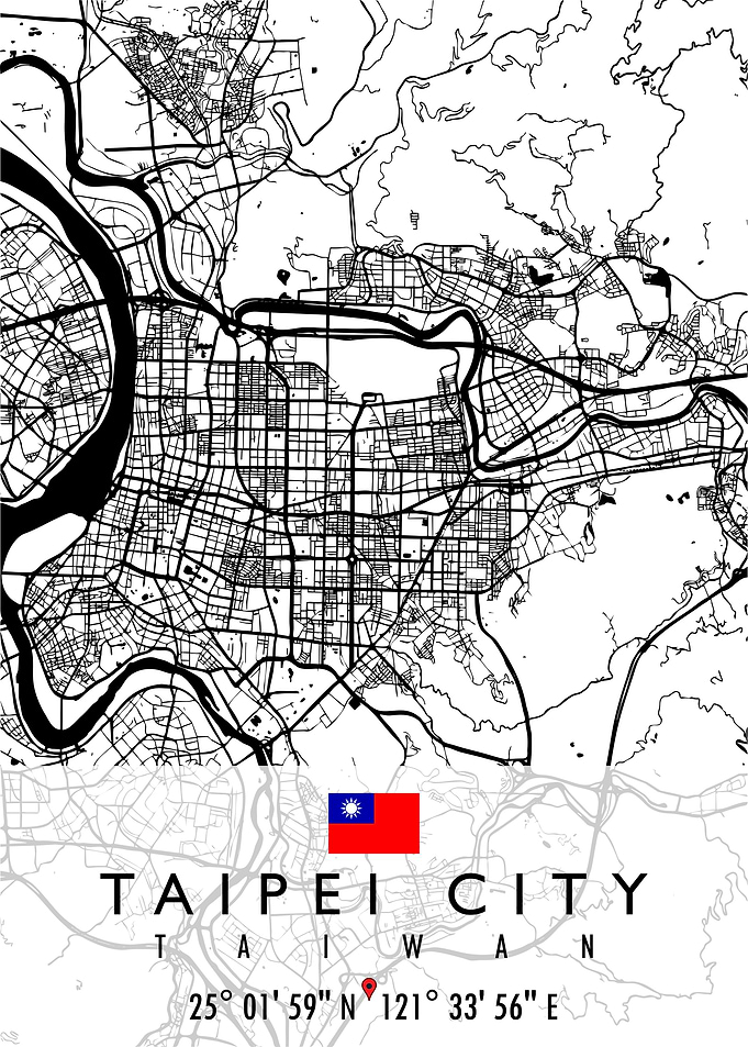 TAIPEI MAP TAIWAN