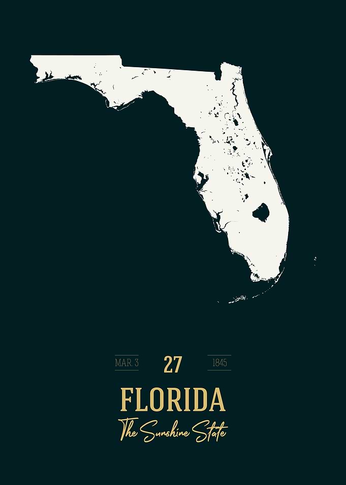 Florida State Map USA