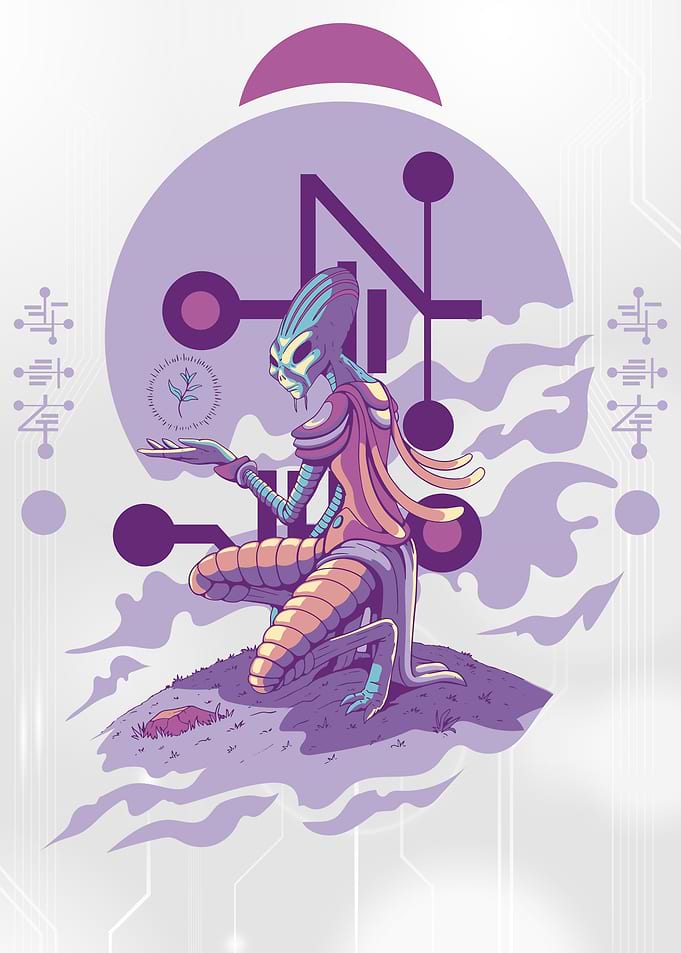 Space Alien Druid Creature