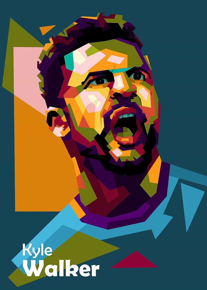 Kyle Walker in popart
