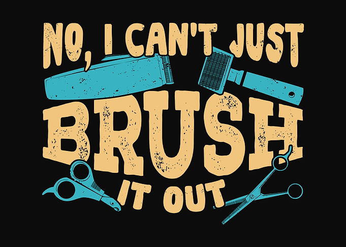 Funny Dog Grooming Design