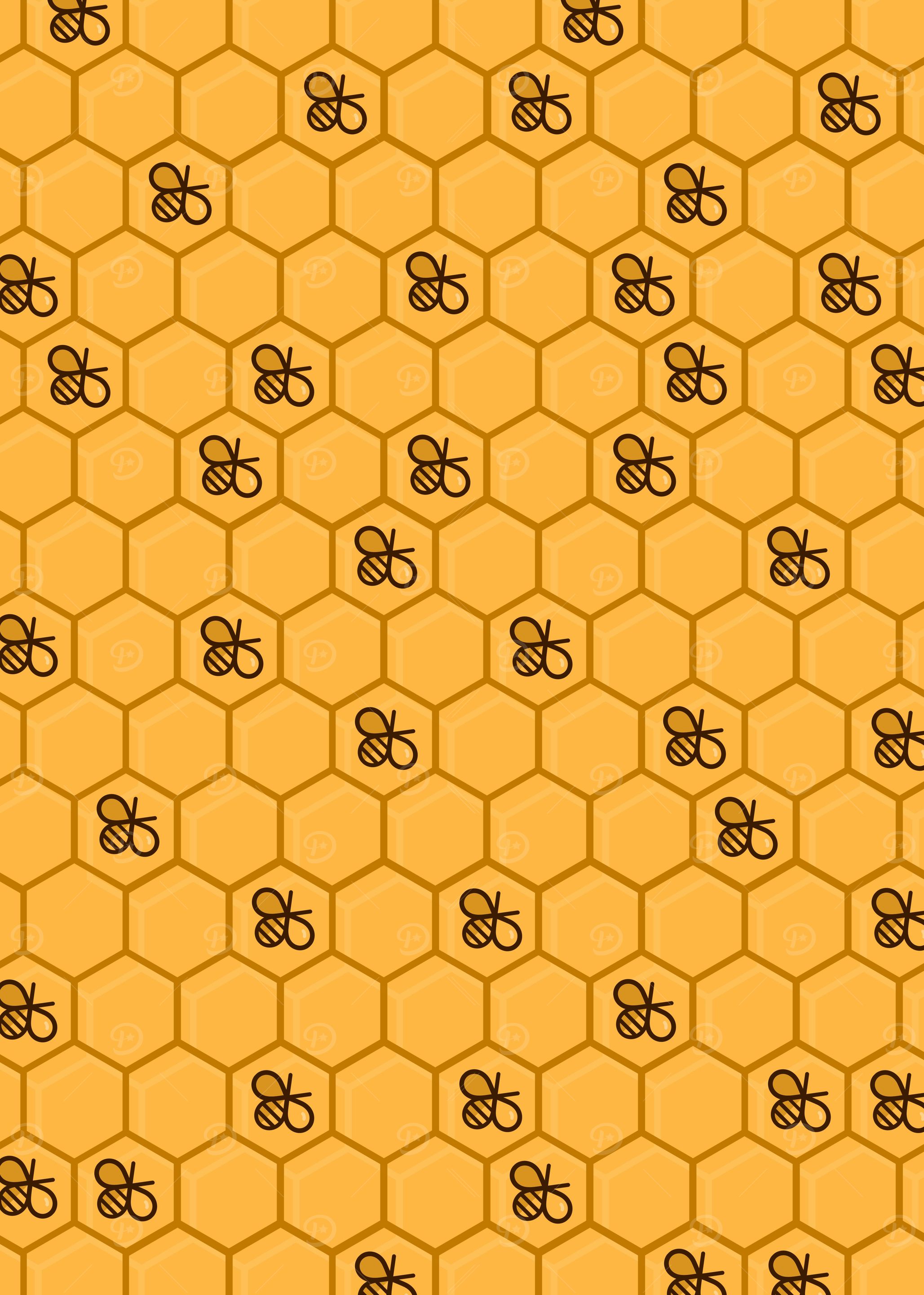 Honeycomb Bee Pattern