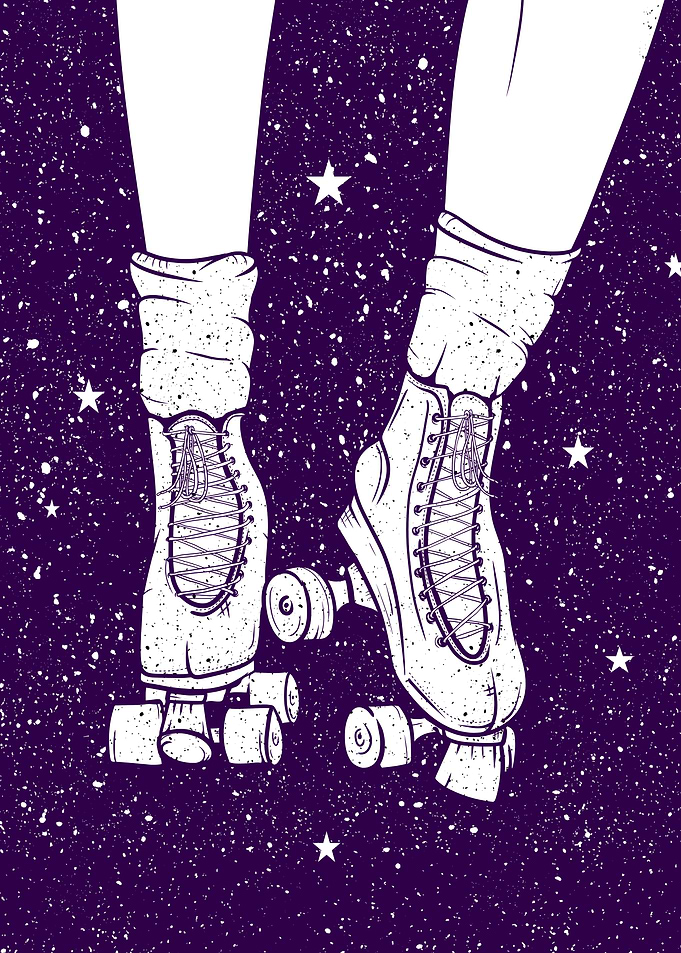 Night Roller skating