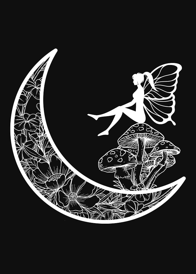 Cottagecore Fairycore Moon