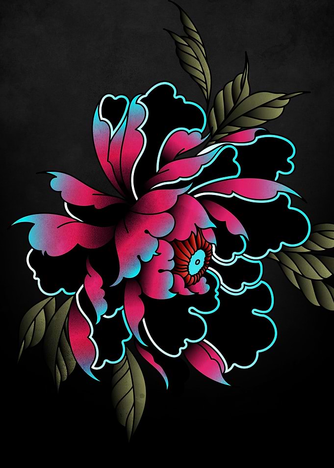 peony tattoo