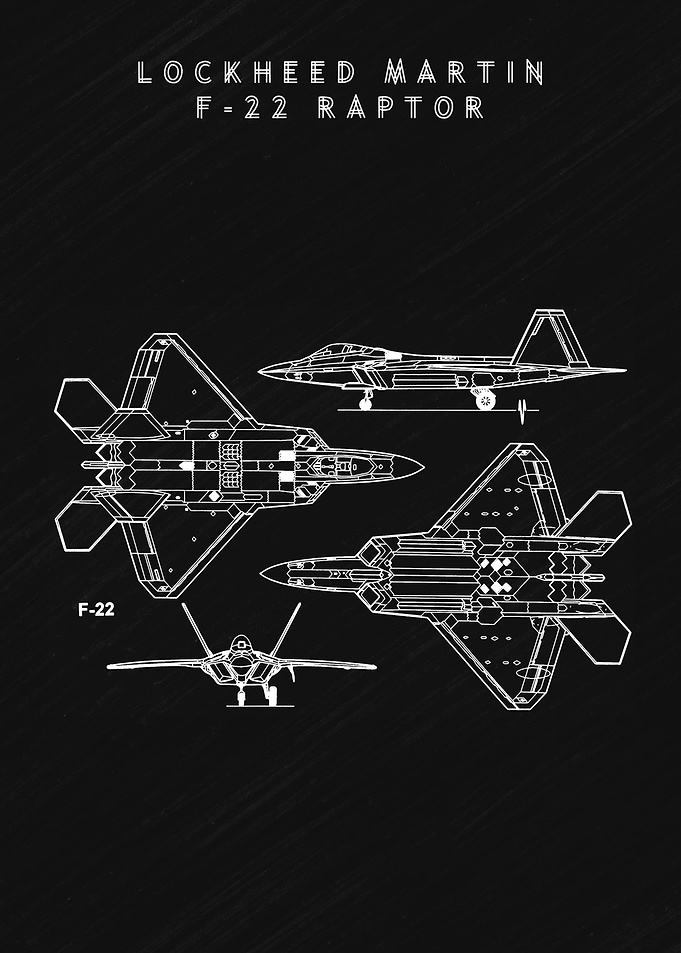 F 22 Raptor Blueprint