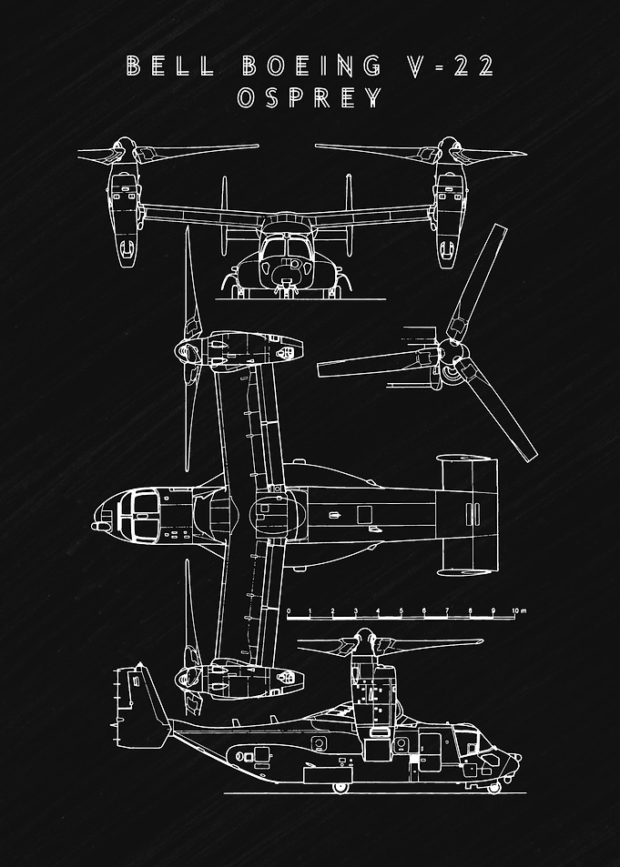 V 22 Osprey Blueprint