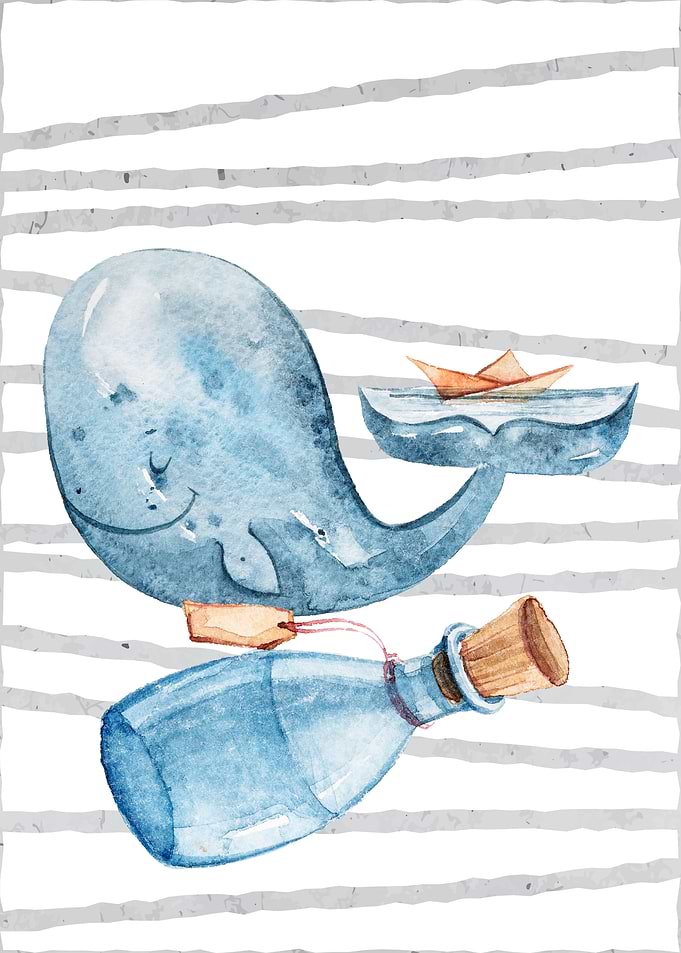 Whale Watching Bottle Post
