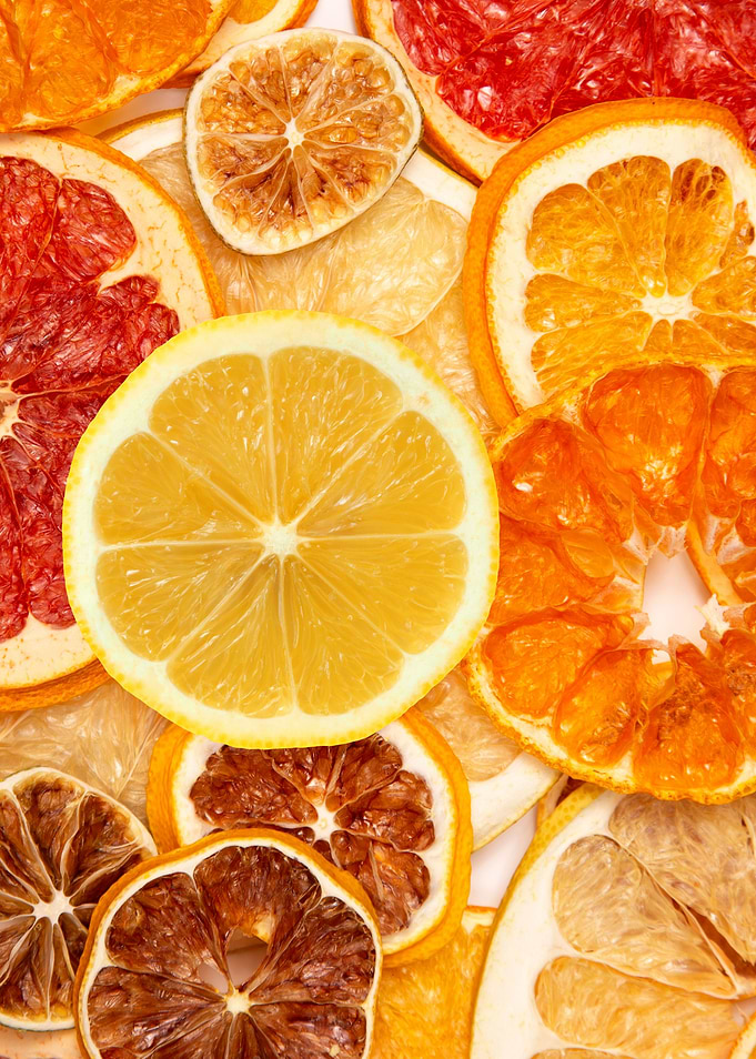 The fresh lemon slice