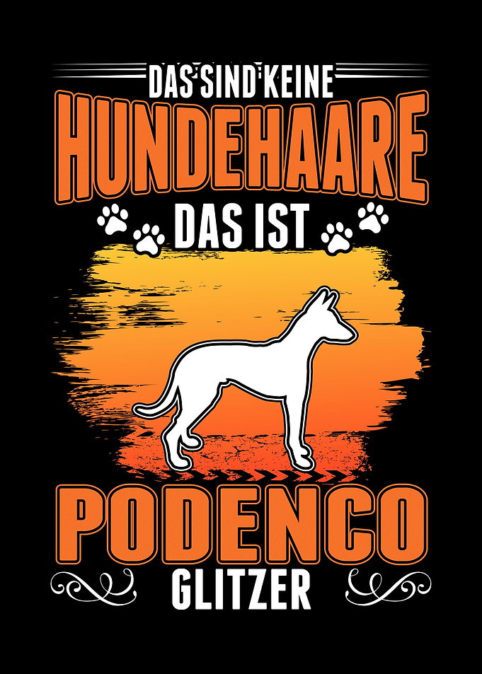 Podenco Glitzer Windhund