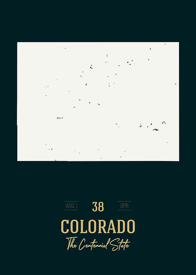 Colorado State Map USA