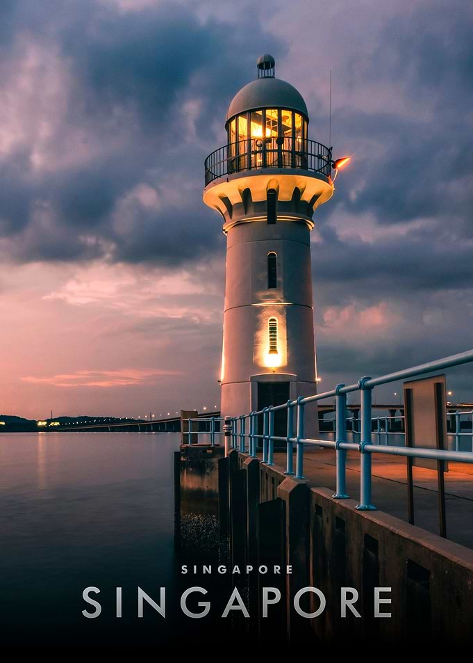 Singapore Sunset view