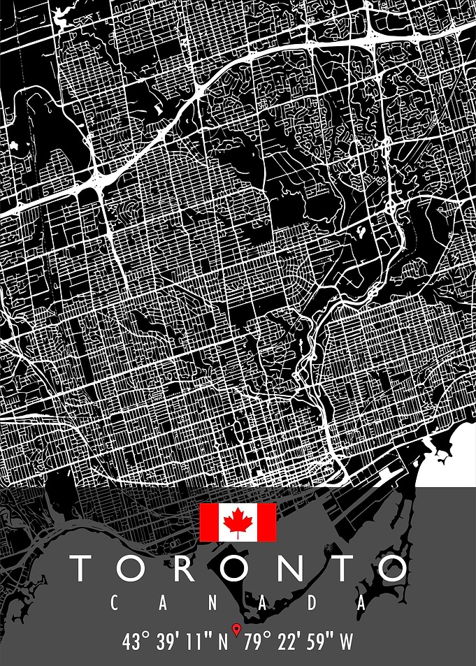TORONTO MAP CANADA