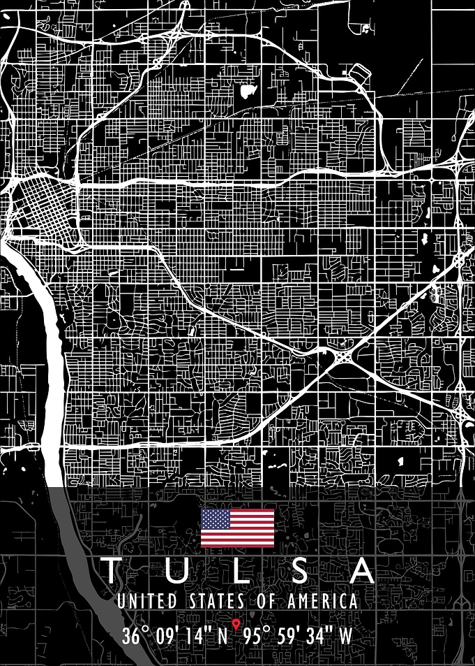 TULSA MAP USA