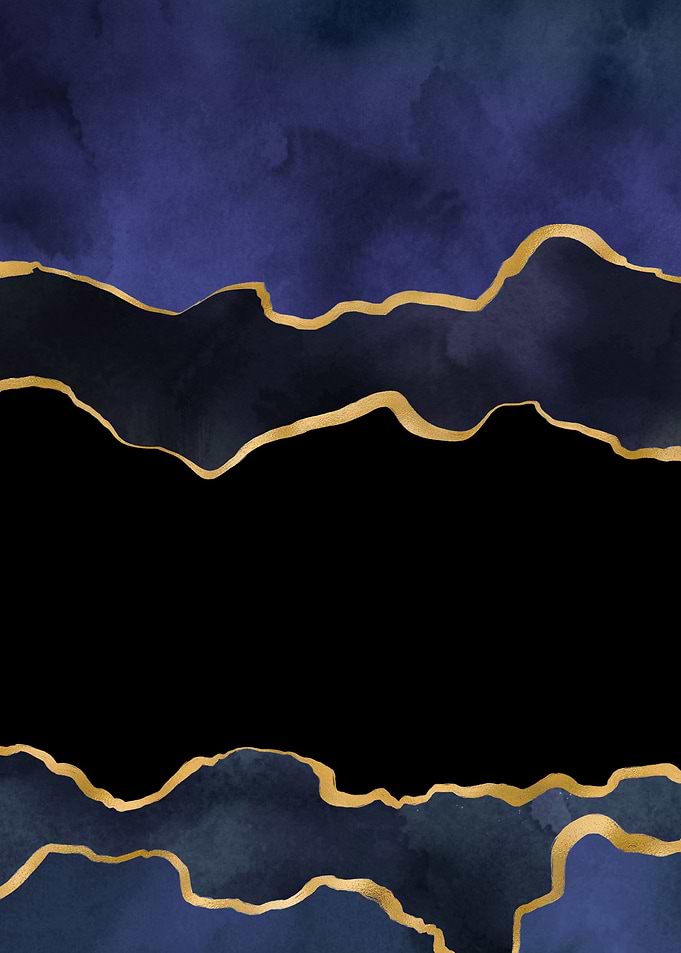 Navy Blue Painted Agate 02