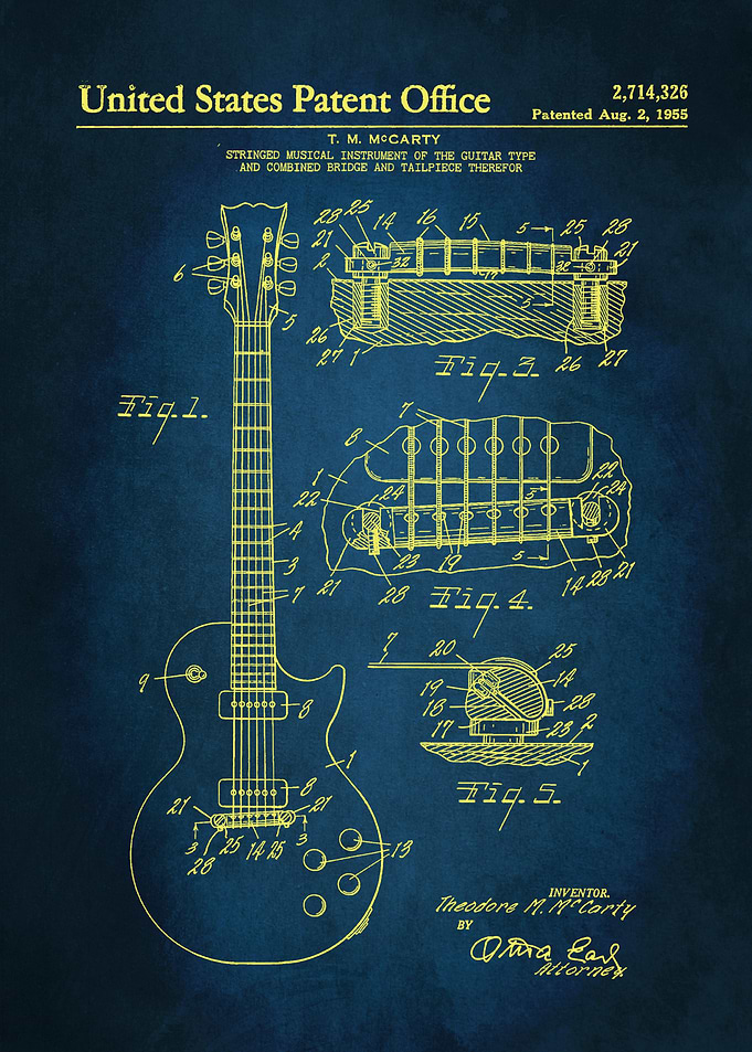 3 Electric Guitar Patent