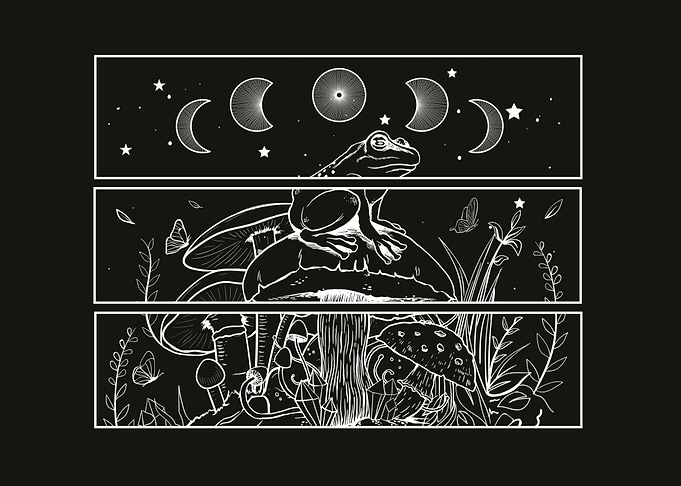 Cottagecore Frog Occult