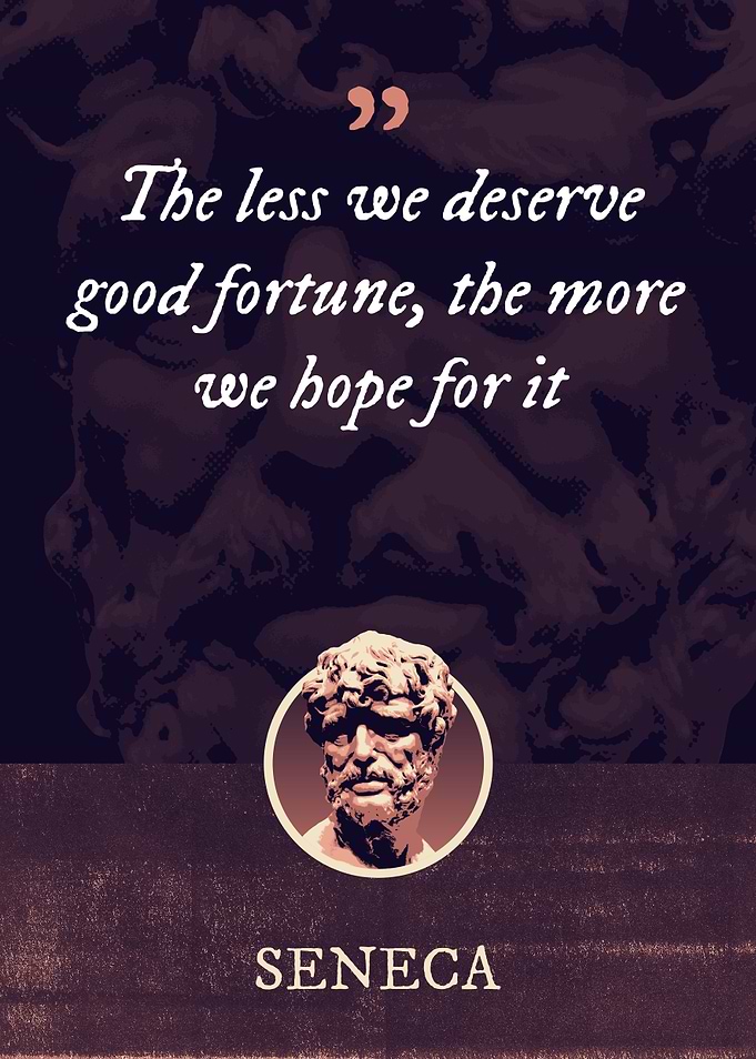 The less we deserve good