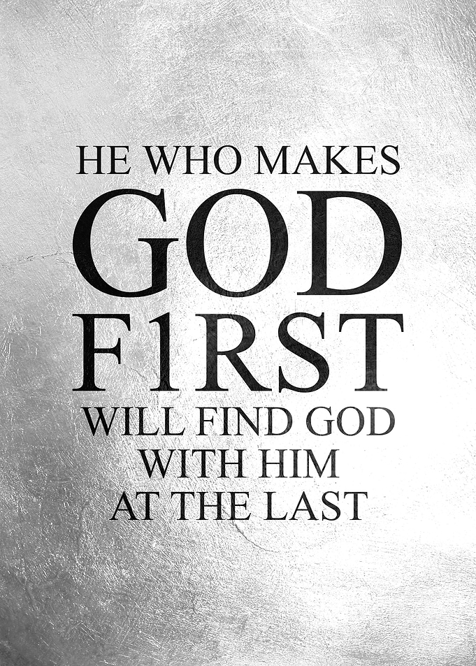 PUT GOD F1RST
