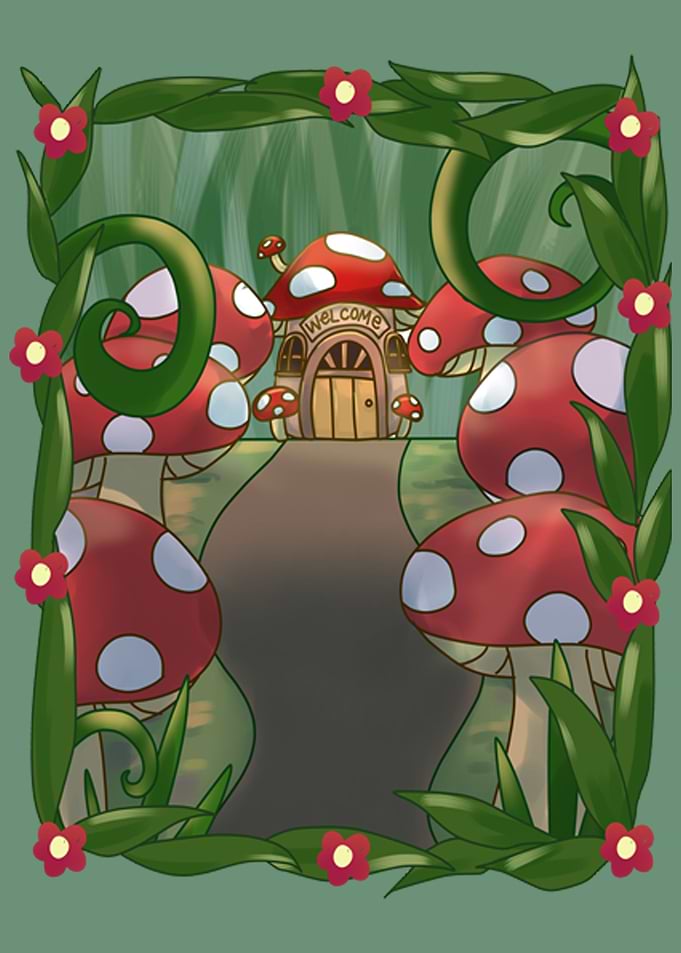 Cottagecore Mushroom House