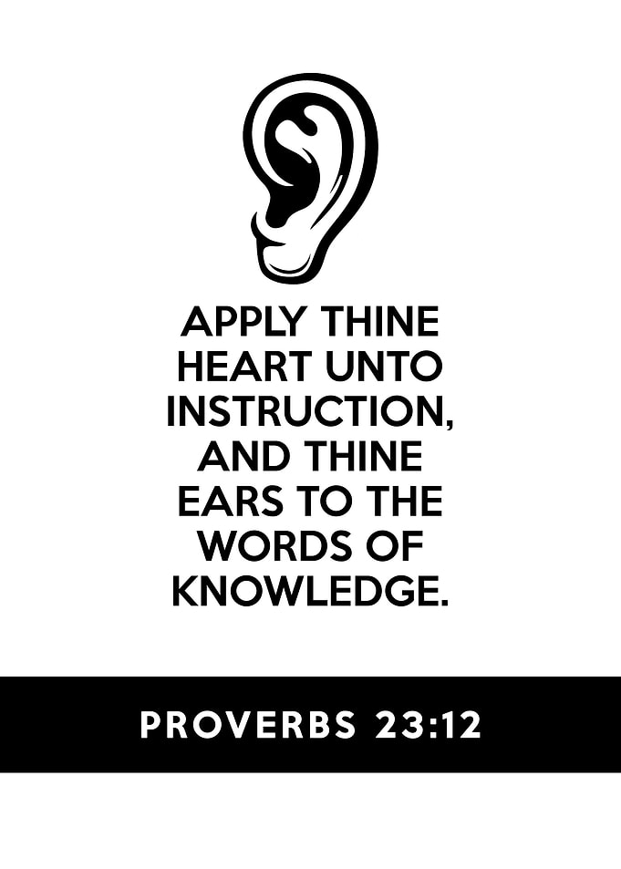 Proverbs 23 12