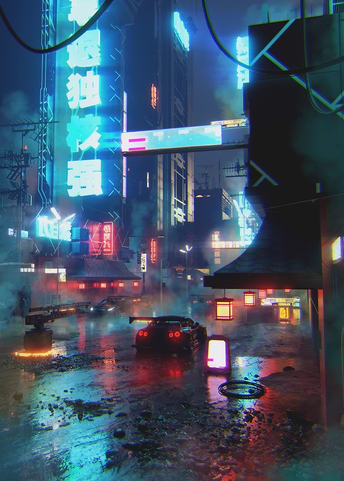 Neon Night Rider