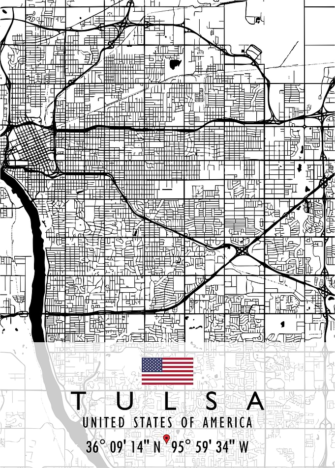 TULSA MAP USA