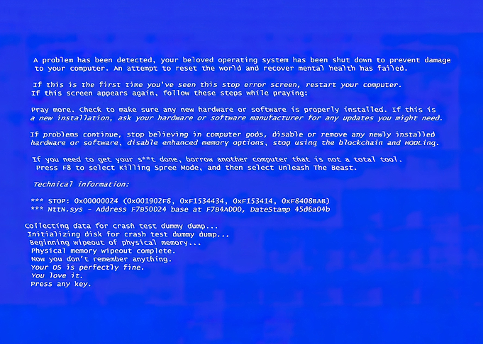 Moshed BSOD loop