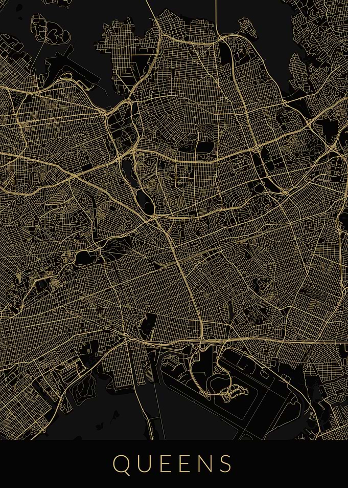 New York Queens Map
