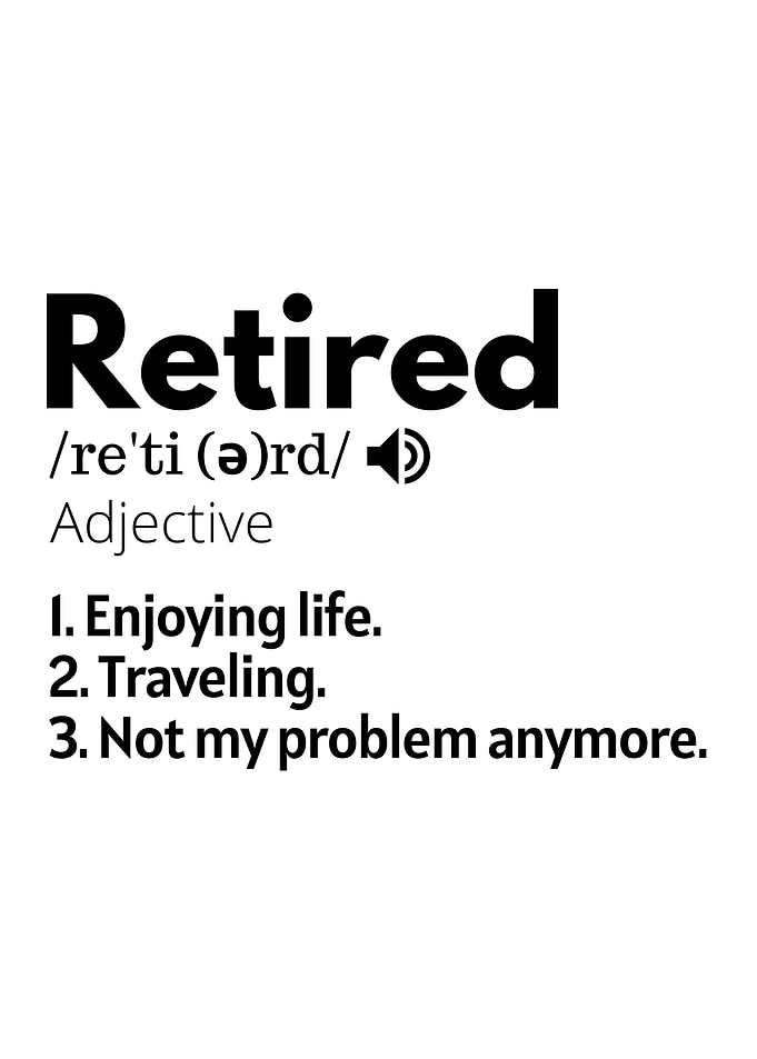 Retired Retirement Gift