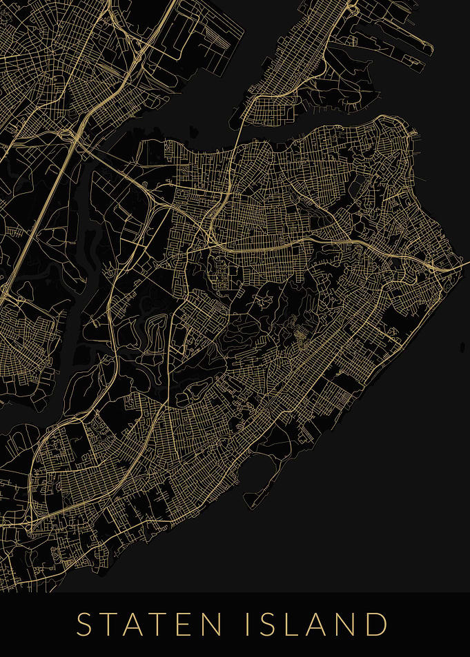 New York Staten Island Map