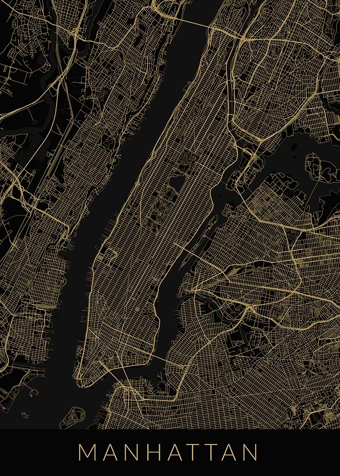 New York Manhattan Map