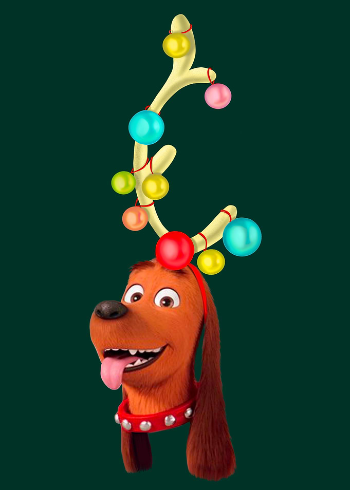 Christmas dog Max