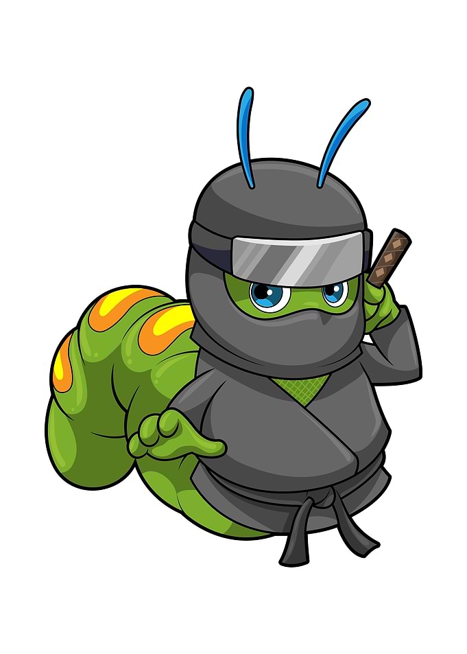 Caterpillar Ninja Sword