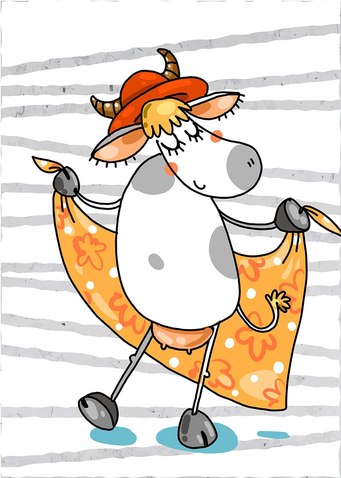 Cute Cow Bathroom Decor