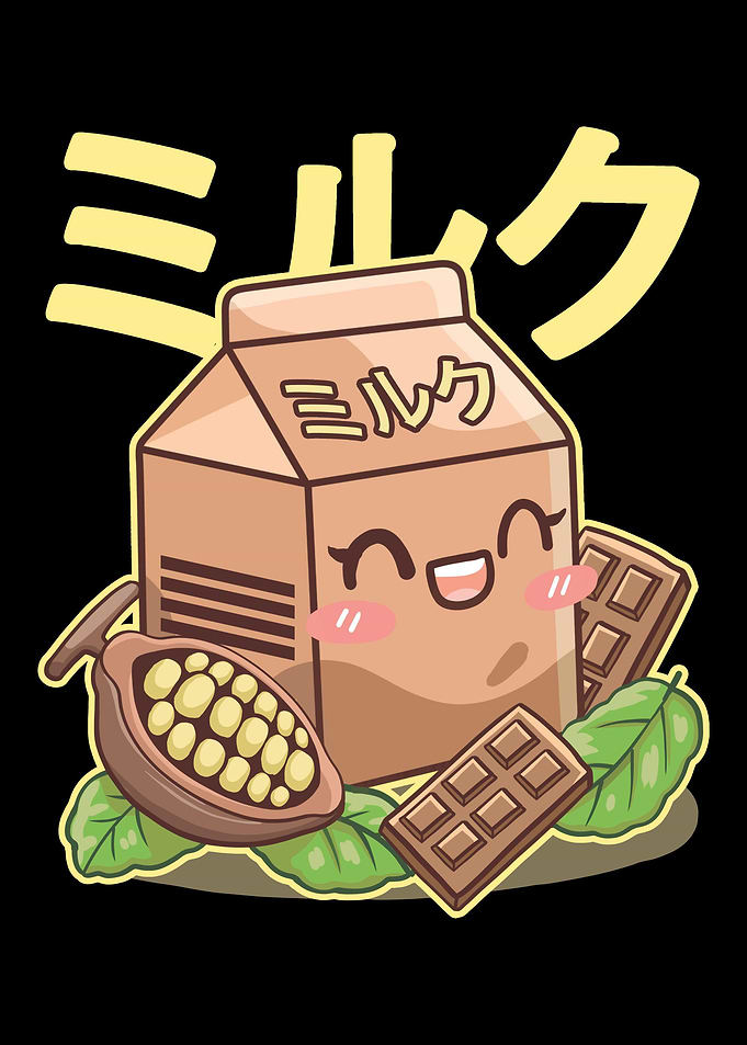 Kawaii Milk Retro Japanese