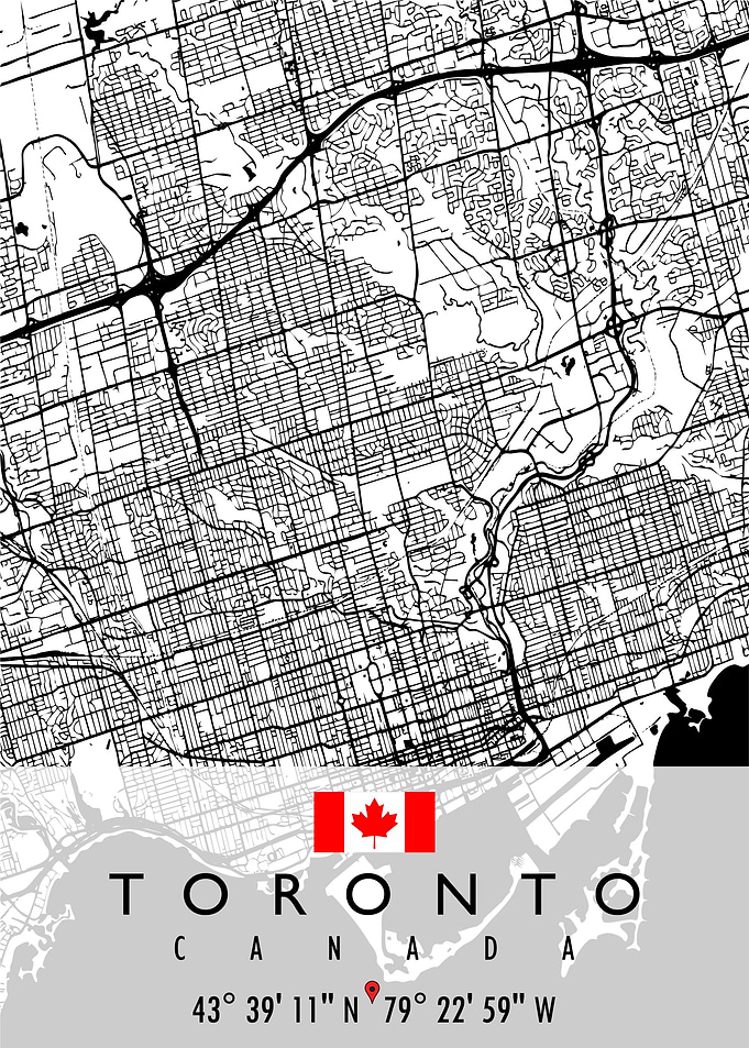 TORONTO MAP CANADA