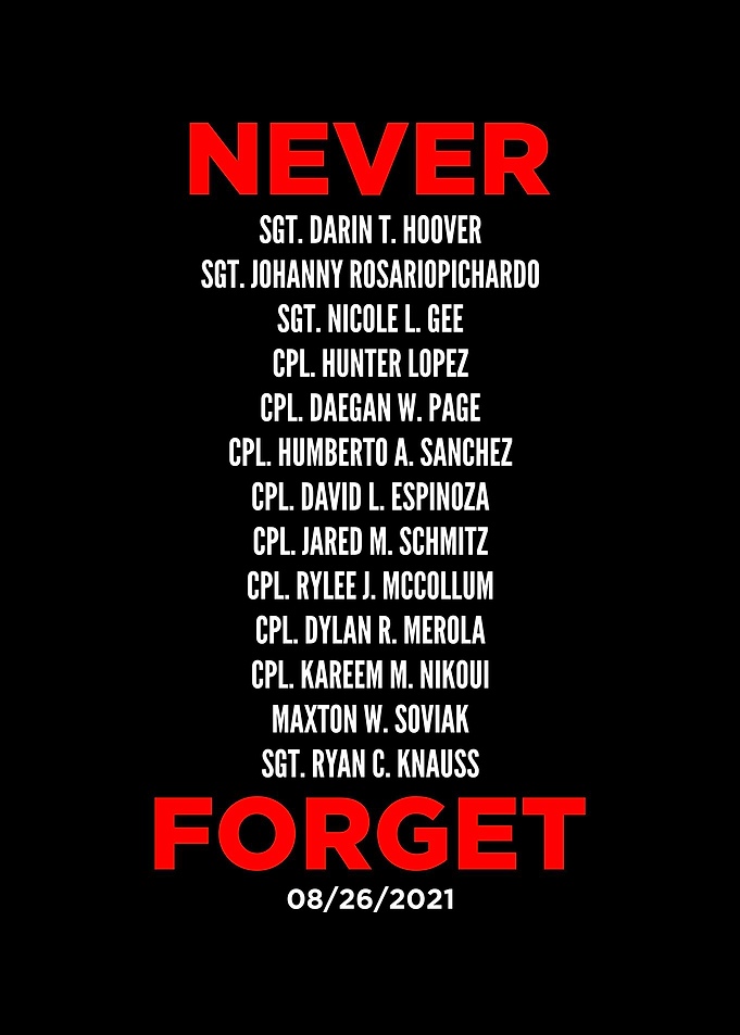 Never Forget 13 Soldiers