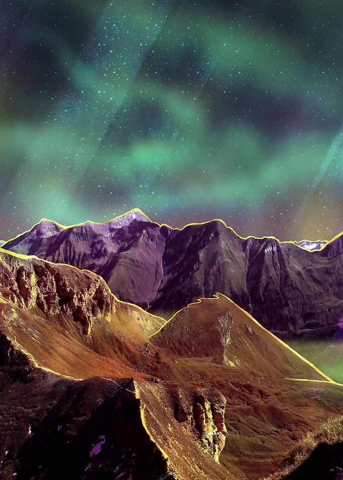 Abstract Landscape Galaxy