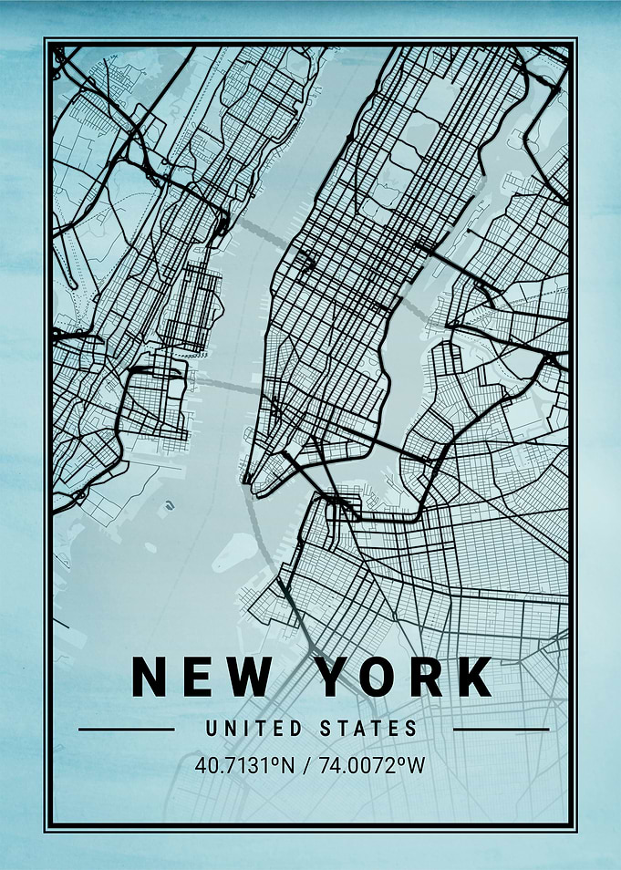 New York Map USA