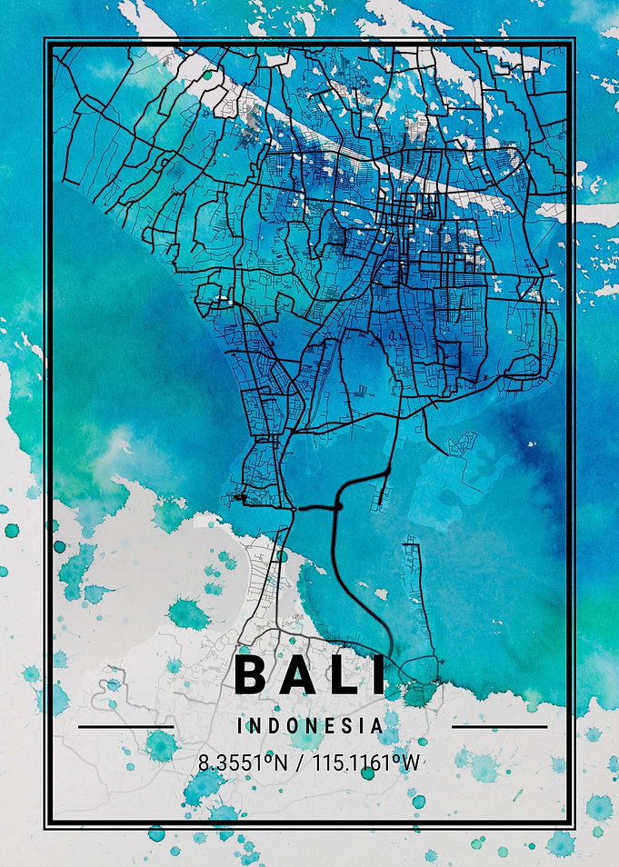 Bali Map Indonesia